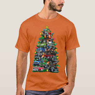 Auto Madness Kerstboom Klassieke Spier Auto's en T-shirt