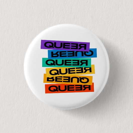 Auto Magnet. LGBT+Pride. Queer. Button (Voorkant)