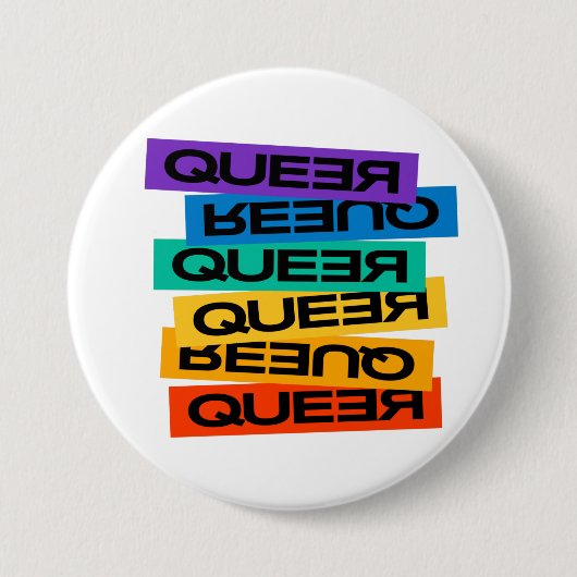 Auto Magnet. LGBT+Pride. Queer. BUTTON M (Voorkant)