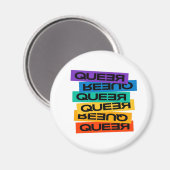 Auto Magnet. LGBT+Pride. Queer. Button Magneet (Voorkant / Achterkant)