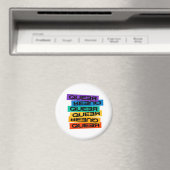 Auto Magnet. LGBT+Pride. Queer. Button Magneet (Insitu (Vaatwasser))