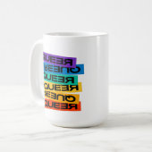 Auto Magnet. LGBT+Pride. Queer. Koffiemok (Voorkant links)