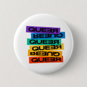 Auto Magnet. LGBT+Pride. Queer. Ronde Button 5,7 Cm (Voorkant)