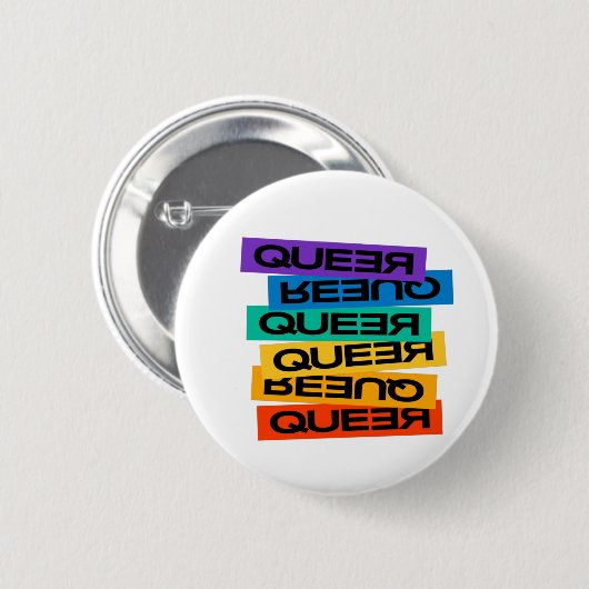 Auto Magnet. LGBT+Pride. Queer. Ronde Button 5,7 Cm (Voorkant /achterkant)