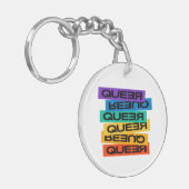 Auto Magnet. LGBT+Pride. Queer. Sleutelhanger (Voorkant Links)