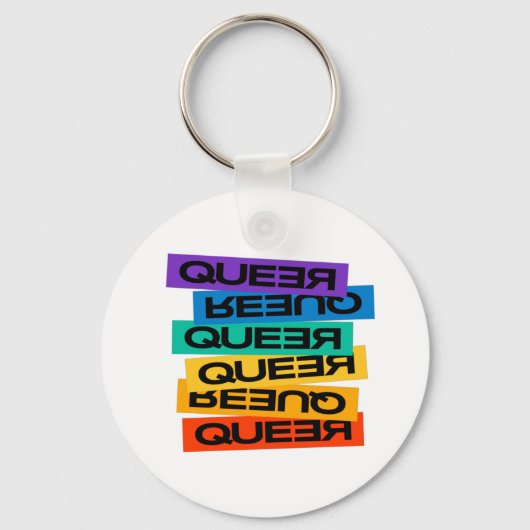 Auto Magnet. LGBT+Pride. Queer. Sleutelhanger (Voorkant)