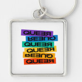 Auto Magnet. LGBT+Pride. Queer. Sleutelhanger (Voorkant)