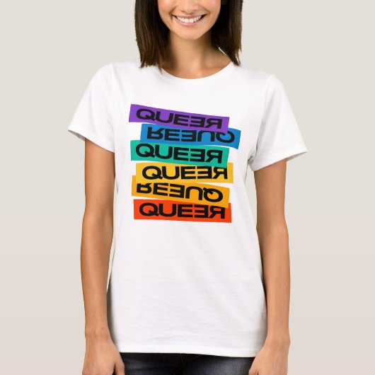 Auto Magnet. LGBT+Pride. Queer. T-shirt (Voorkant)