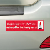 Auto make-up bumpersticker (Op auto)