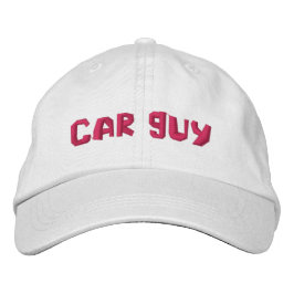 Auto man Geborduurd Pet