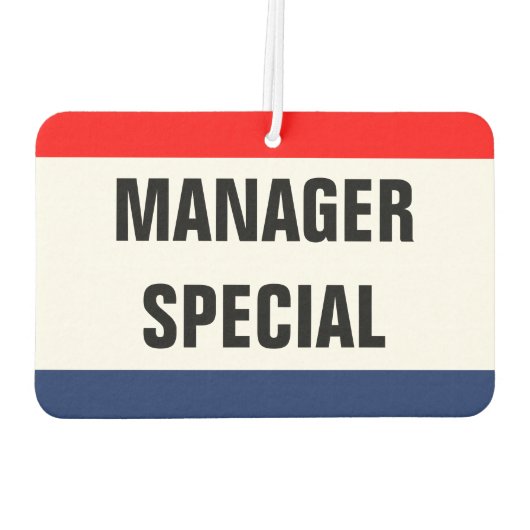 Auto Manager Special Promo Signaal Luchtverfrisser (Achterkant)