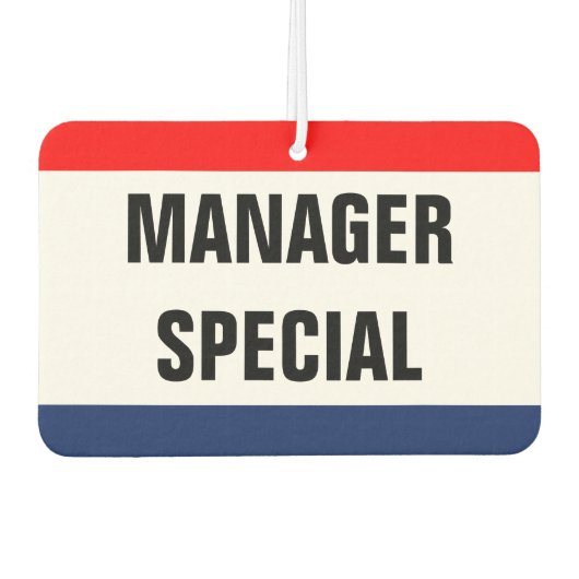 Auto Manager Special Promo Signaal Luchtverfrisser (Voorkant)