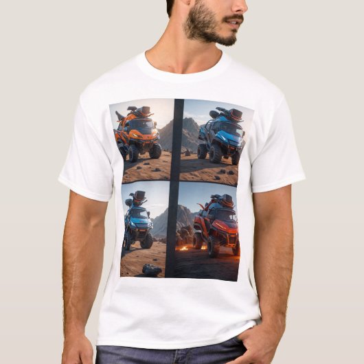 (Auto) Mannen basic T-shirt (Voorkant)