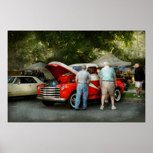Auto - Mannen en auto's Poster (Voorkant)