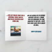 Auto Matras Grappige Redneck Joke Verjaardag Kaart (Binnen)