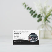 Auto Mechanic Automobile Repair Visitekaartjes (Staand voorkant)