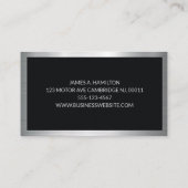 Auto Mechanic Automotive Repair Service Metal  Visitekaartje (Achterkant)