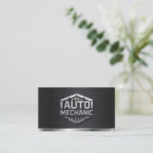 Auto Mechanic Automotive Repair Service QR Code Visitekaartje (Staand voorkant)