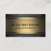 Auto Mechanic Automotive Reparatie Service Metaal Visitekaartje (Voorkant)