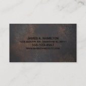 Auto Mechanic Automotive Reparatie Service Metaal Visitekaartje (Achterkant)