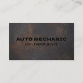 Auto Mechanic Automotive Reparatie Service Metaal Visitekaartje (Voorkant)