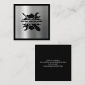 Auto Mechanic Automotive Reparatie Service Tool Vierkante Visitekaartje (Voorkant / Achterkant)