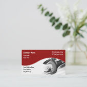 Auto Mechanic Automotive Thema Visitekaartje (Staand voorkant)