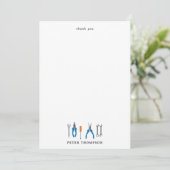 Auto Mechanic Automotive Tools Bedankkaart (Staand voorkant)