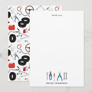 Auto Mechanic Automotive Tools Bedankkaart