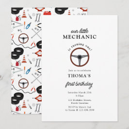 Auto Mechanic Automotive Tools Boy Kids Verjaardag Kaart