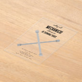 Auto Mechanic Automotive Tools Boy Verjaardagsfees Acryl Uitnodigingen (Laagn)