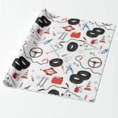 Auto Mechanic Automotive Tools Cadeaupapier (Uitgerold)