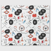 Auto Mechanic Automotive Tools Cadeaupapier (Vlak)