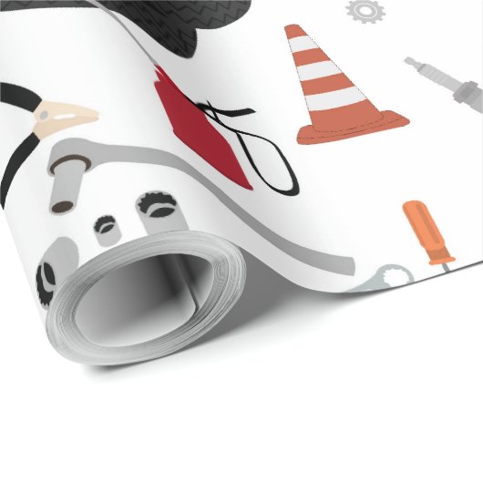 Auto Mechanic Automotive Tools Cadeaupapier (Rol Hoek)