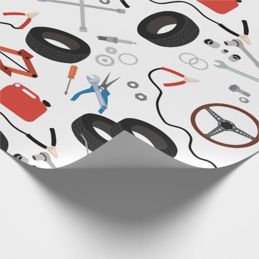 Auto Mechanic Automotive Tools Cadeaupapier (Hoek)