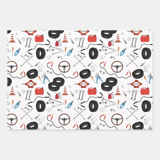 Auto Mechanic Automotive Tools Inpakpapier Vel (Voorkant)