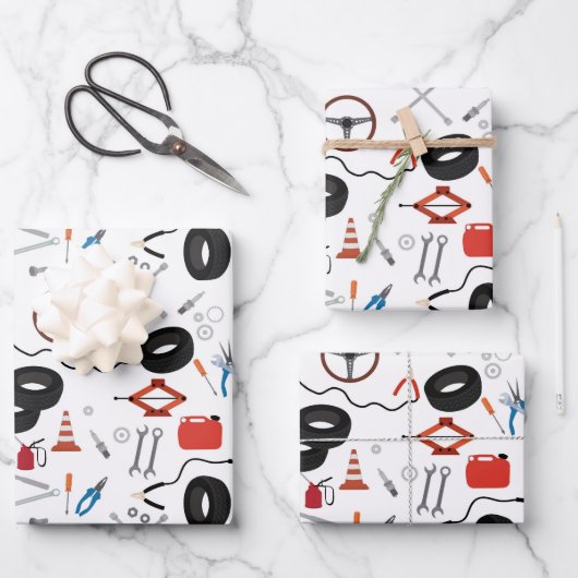 Auto Mechanic Automotive Tools Inpakpapier Vel (Voorkant)