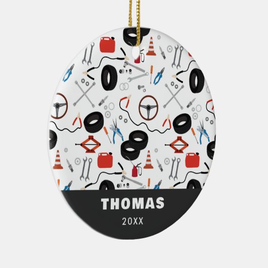 Auto Mechanic Automotive Tools Keramisch Ornament (Rechts)