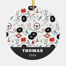 Auto Mechanic Automotive Tools Keramisch Ornament