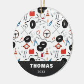 Auto Mechanic Automotive Tools Keramisch Ornament (Links)