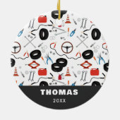 Auto Mechanic Automotive Tools Keramisch Ornament (Achterkant)