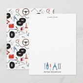 Auto Mechanic Automotive Tools Notitiekaartje (Voorkant / Achterkant)