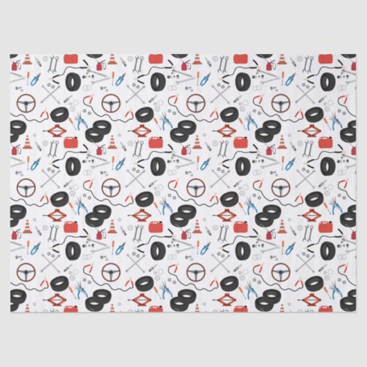 Auto Mechanic Automotive Tools Tissuepapier (Voorkant)