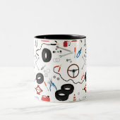 Auto Mechanic Automotive Tools Tweekleurige Koffiemok (Center)