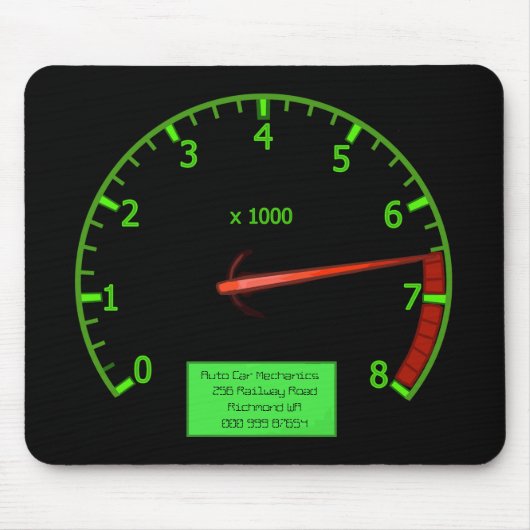 Auto-Mechanic Business Rev Counter Muismat (Voorkant)