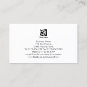 Auto Mechanic Car Wrench Icon Visitekaartje (Achterkant)