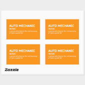 Auto Mechanic Definition Toolbox Sticker (Vel)