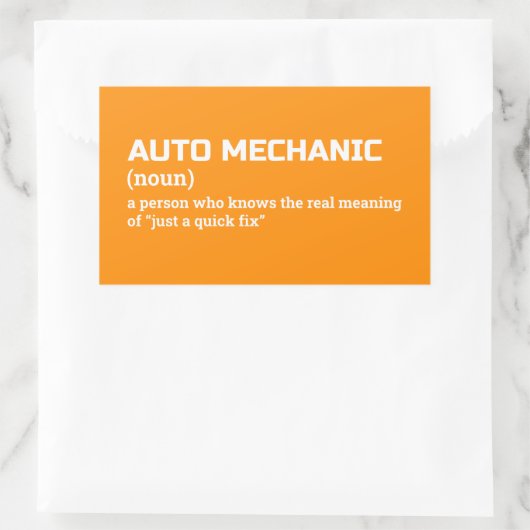 Auto Mechanic Definition Toolbox Sticker (Tas)