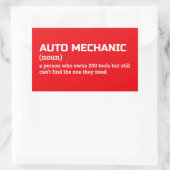 Auto Mechanic Gag Definition Sticker (Tas)