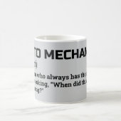 Auto Mechanic Gift - Funny Definition Mok (Center)